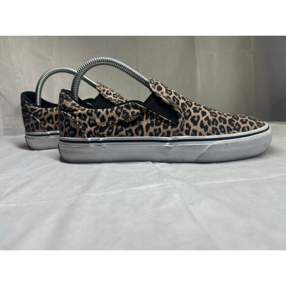 VANS Leopard Slip-On Sneakers Women's 8.5 - Picture 6 of 9